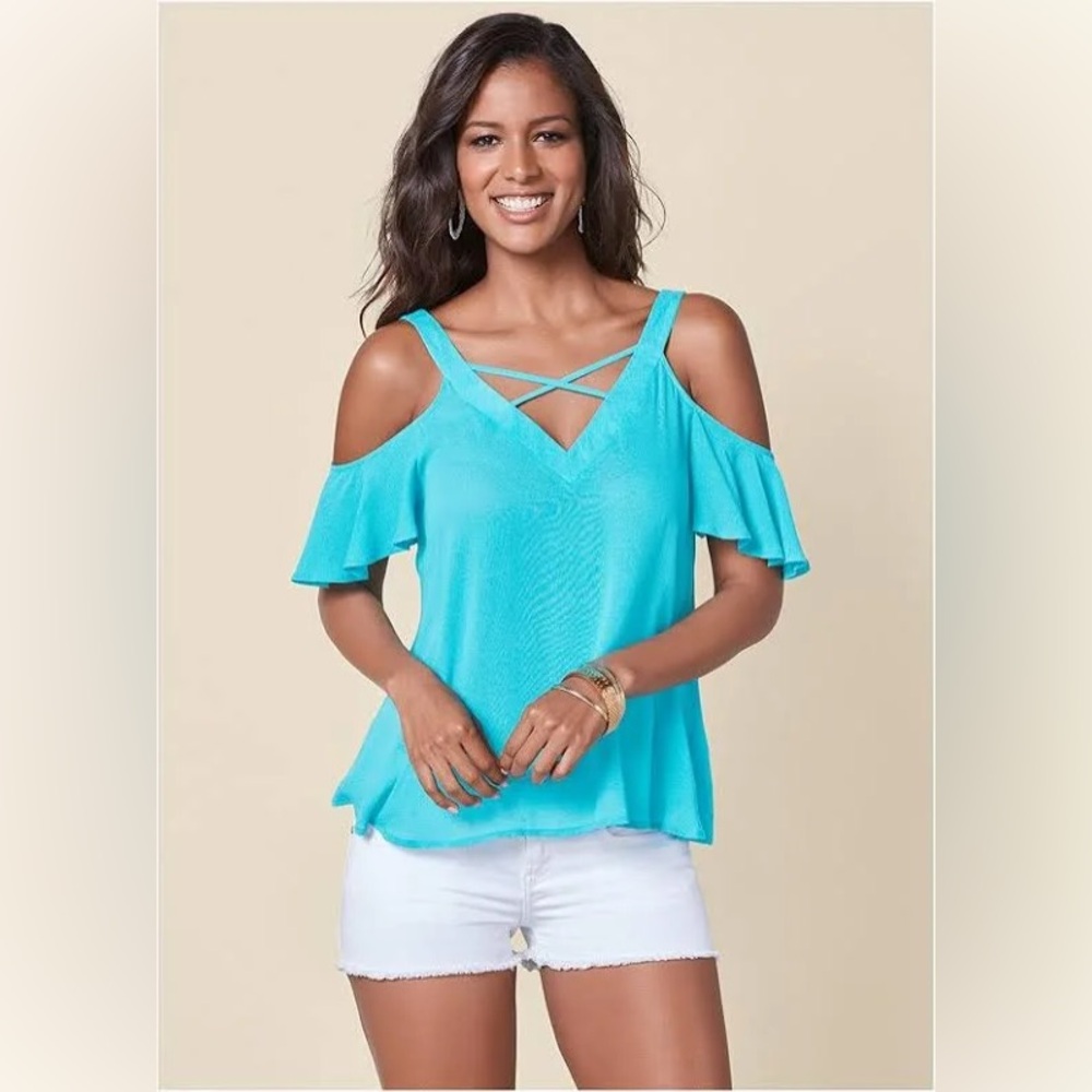 NEW* VENUS Strappy V-Neck Top | Medium